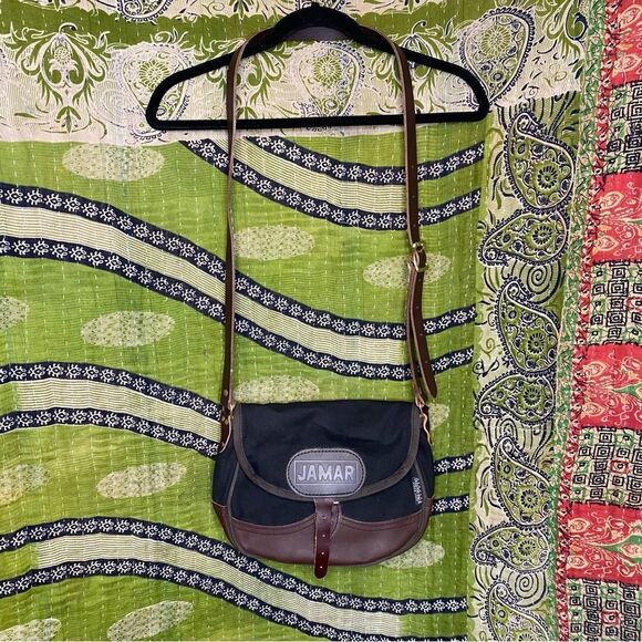 Duluth Pack Black Custom Made Large Deluxe Shell Crossbody Purse One Size - Picture 1 of 14